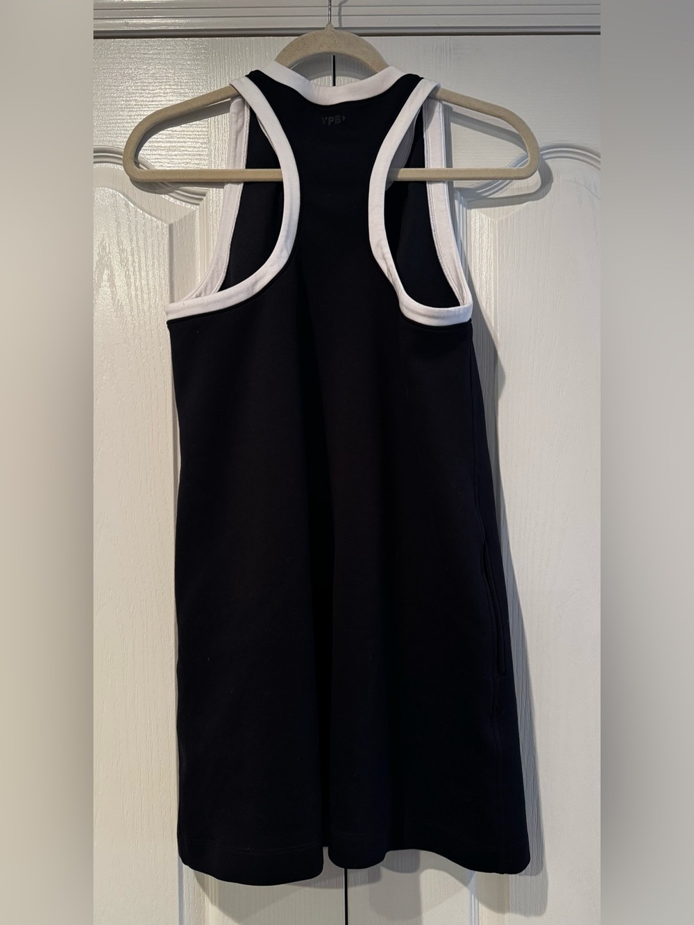 YPB Black & White Athletic Racerback Mini Dress - Size S - Picture 5 of 6